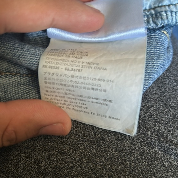 Relaxed Fit Blue Jeans with Cropped Length - Picture 4 of 9